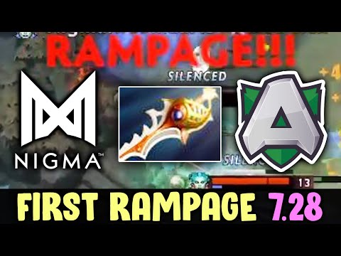 First RAMPAGE & RAPIER in 7.28 by Miracle & w33 — Nigma vs Alliance