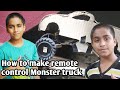 How To Make Remote Control Monster Truck With Cardboard And Waste Materials In Easy Way 2023 DIY