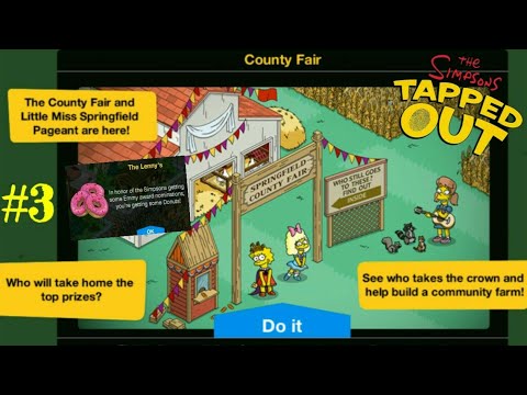 The Simpsons: Tapped Out [211] "County Fair" Update (2017) Pt 3 {The Lenny's - Free Donuts!} (FINAL)