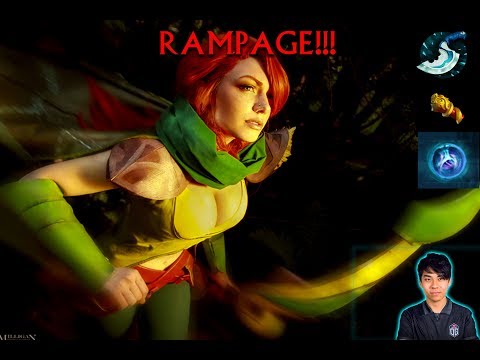 OG. Ana(Wind Ranger) Insane Fountain Dive + Rampage | Dota 2 Gameplay