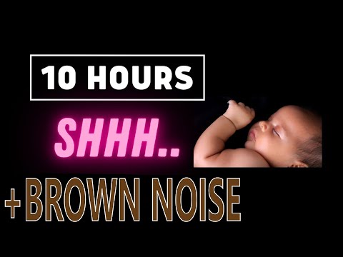 SHHH SOUND FOR BABY SLEEP | SHHH LAYERED BROWN NOISE FOR BABIES 10 HOURS BLACK SCREEN Sleep Sounds