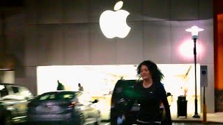 Crazy Mom Breaks iPhone at Apple Store!