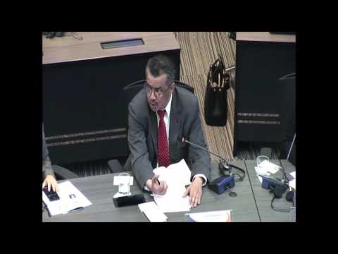 Mesa redonda con los candidatos a Director General de la OMS | Pregunta Guyana