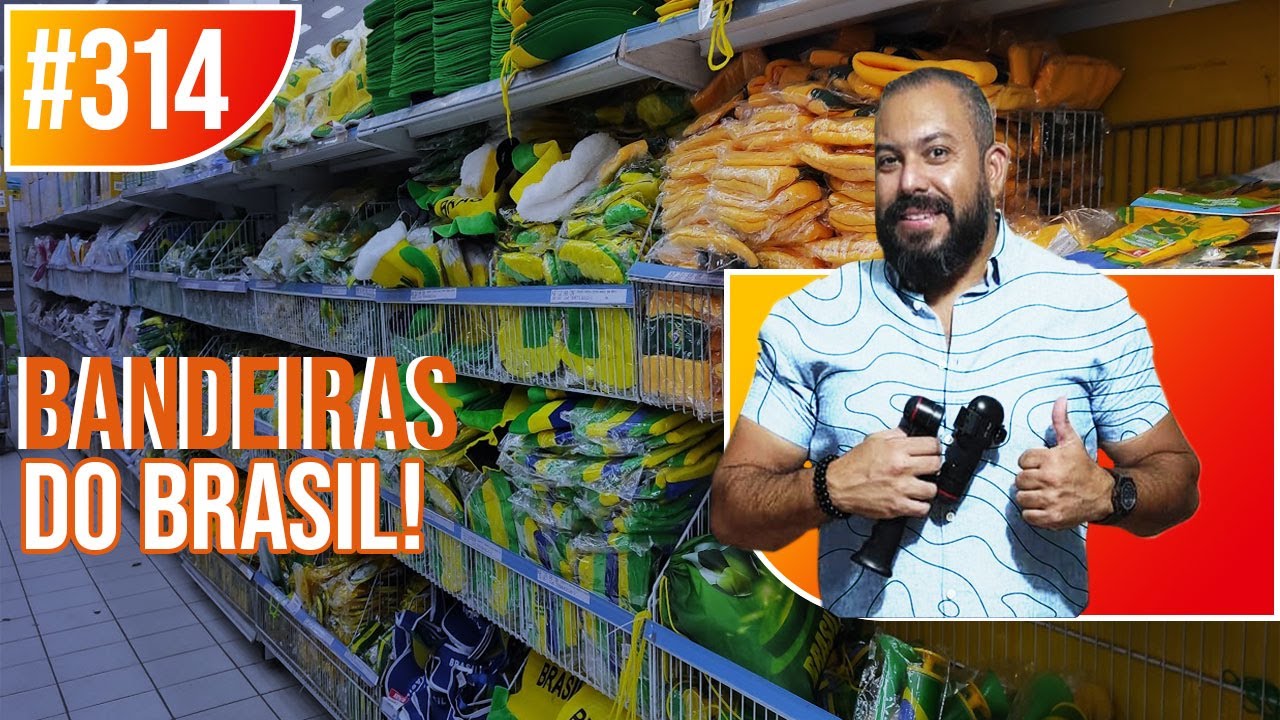 ACESSÓRIOS (COPA MUNDO 2022!) E BANDEIRAS NO ATACADO PARI/SP #314