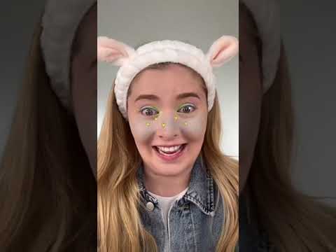 Paula's filter makeup! What do you think of my Easter makeup? 🤪🐣💗