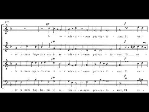 Herbert Howells - Mass in the Dorian Mode (score video)