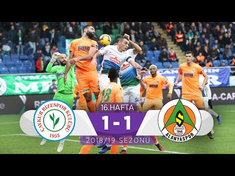 Çaykur Rizespor (1-1) Aytemiz Alanyaspor | 16. Hafta - 2018/19