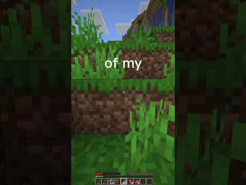 I SURVIVED an AMPLIFIED world in MINECRAFT  #shorts