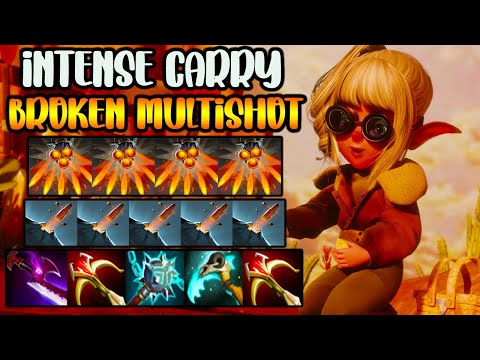 INTENSE CARRY - BROKEN MULTISHOT - INSANE TEAM FIGHT - DOTA 2 GAMEPLAY