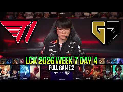 T1 vs GEN GAME 2 LCK 2026 W7D4 | FULL GAME | T1 vs GENG ESPORTS G2 LCK 2026