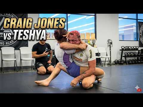 CRAIG JONES vs A GIRL (Teshya Alo) | BJJ Sparring Session