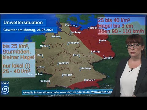 25.07.2021 Unwetterinformation - Deutscher Wetterdienst (DWD)