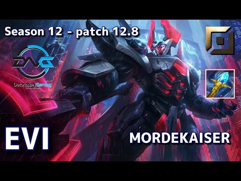 【KRサーバー/D1】DFM Evi モルデカイザー(Mordekaiser) VS シェン(Shen) TOP - Patch12.8 KR Ranked【LoL/MSI】