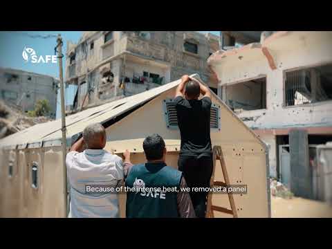 تعزيز العيش الآمن في وحدات الإسكان الإغاثية في غزة