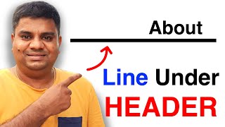 How To Add Line Under Header In Word - ( Microsoft Word )
