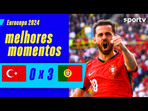 Gols e lances de Turquia x Portugal