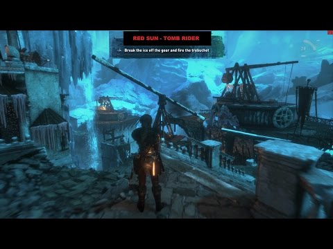 Rise of the tomb raider release frozen catapult / trebuchet / crane puzzle