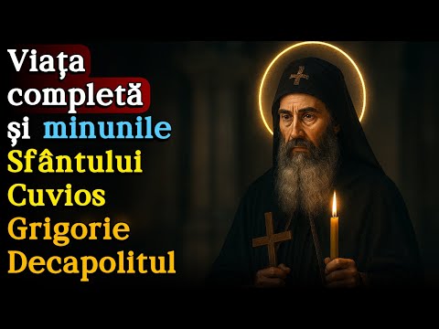 🔴 Viața completă și Minunile Sfântului Cuvios Grigorie Decapolitul - 20 Noiembrie