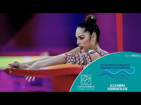 Alexandra Agiurguculese (cinta / ribbon) - Classification European Championship Varna 2021