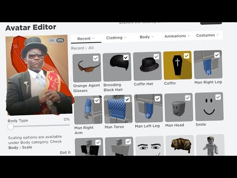 MAKING COFFIN DANCE A ROBLOX ACCOUNT