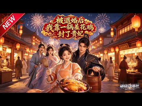MULTISUB📢新番上线《被退婚后，我靠一锅羞花鸡封了贵妃》第1~59集丨美食博主穿越成落魄庶女，摆摊卖面斗小人，凭厨艺征服王爷！#最新漫剧 #破晓动漫社