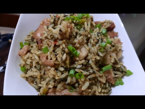 Callaloo Rice with Pigtail | @SpiceIslandCooking473