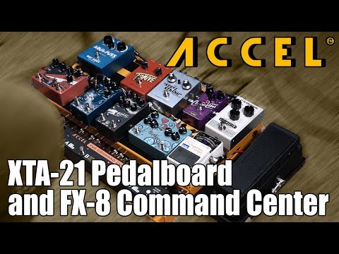 Accel Audio XTA Series Pedalboard & FX-8 Command Center Pedal Switcher/Looper Demo & Review