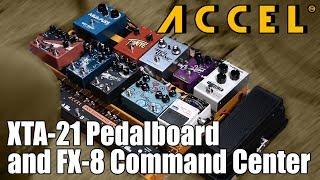 Video thumbnail for Accel Audio XTA Series Pedalboard & FX-8 Command Center Pedal Switcher/Looper Demo & Review by Sean Pierce Johnson