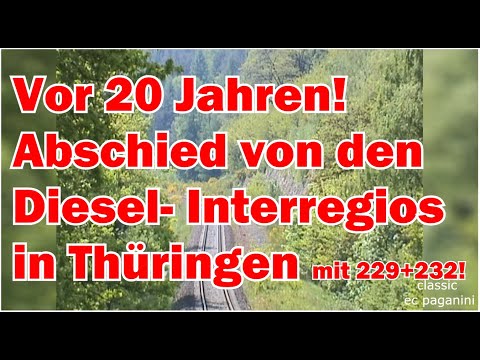 Abschied von 229 + 234 an Interregios in Thüringen!  09.Juni 2001