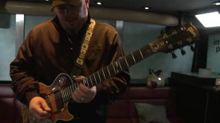 Video thumbnail for Tech Talk: Black Eyed Peas' guitarist George Pajon demonstrates the Gibson Dusk Tiger by John Lennon Educational Tour Bus