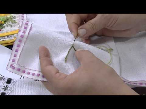 Mulher.com 19/05/2014 Valéria Soares - Pano de copa bordado Parte 1/2