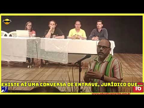 Tv Educativa Fernando Delabio  questiona a Bancada de como Funciona os Segmentos Artisticos na 8ª Conferência Municipal de Cultura Marília S.P