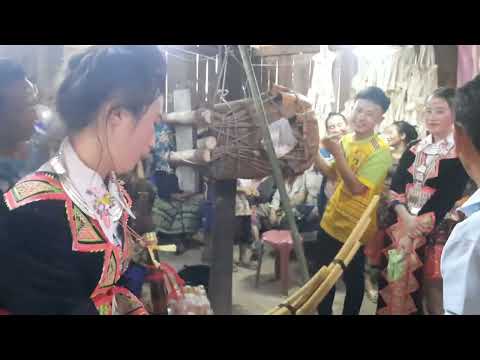 nkauj ntxawm thiab ntxhees yees tshuab qeej rau  lawv mloog ua si