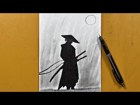 Easy samurai drawing for beginners | how to draw a samurai step-by-step
