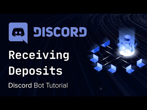 Discord Bot with Python Tutorial 9 Receiving Deposits
