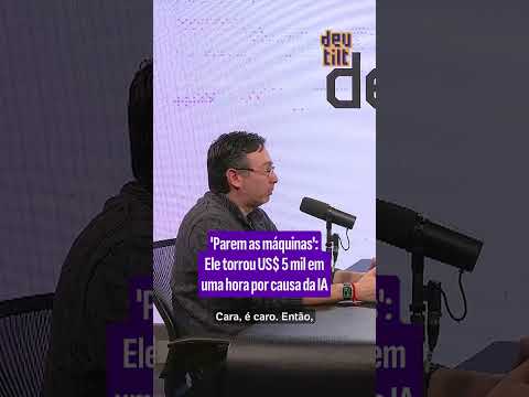 ‘Parem as máquinas’: Ele torrou US$ 5 mil em uma hora por causa da IA
