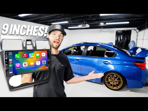 Installing a HUGE Apple CarPlay Head Unit! (Subaru WRX STi/Impreza/Forester)