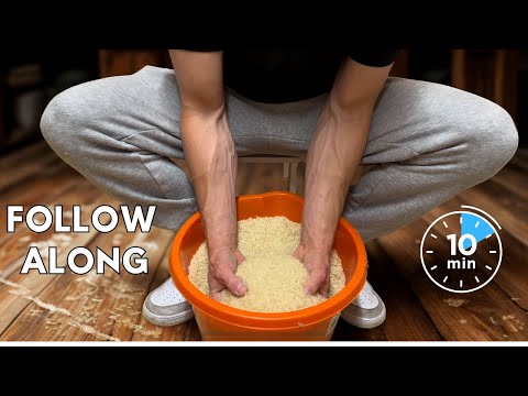 Rice Bucket Training - 10 Minute Follow along workout