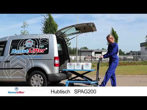 Hanselifter Geländehubtischwagen SPAG200 Tragkraft 200kg Hubhöhe bis 1010mm-youtube_img