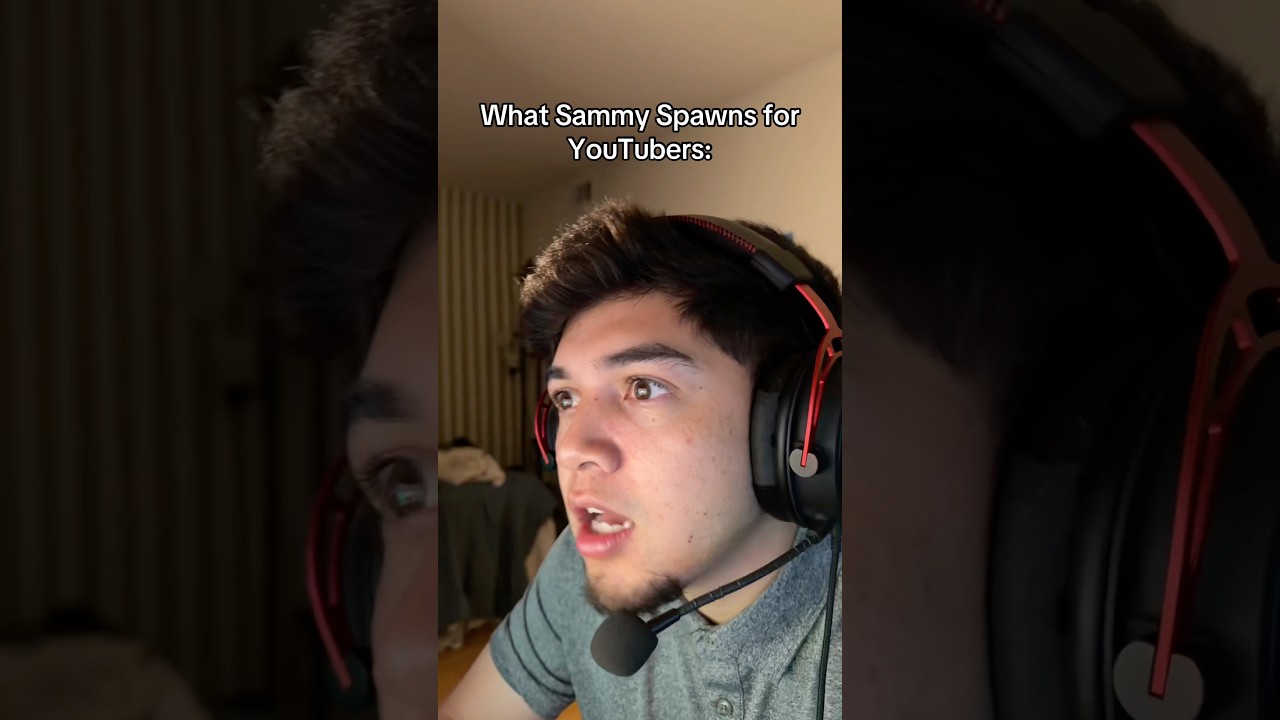 What Sammy Spawns for YouTubers Vs Us #shorts #viral