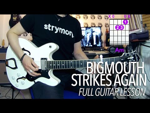 Bigmouth Strikes Again - The Smiths (Full Electric Guitar Lesson)