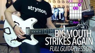 Bigmouth Strikes Again - The Smiths (Full Electric Guitar Lesson)