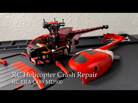 RC ERA C189 MD500 Helicopter Crash Repair Main Drive Gear Replacement