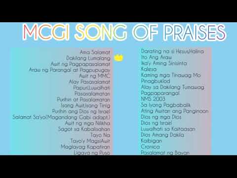 MCGI SONGS OF PRAISES/Tanging Awit, Collections..