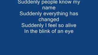 Suddenly-Ashley Tisdale (with lyrics)