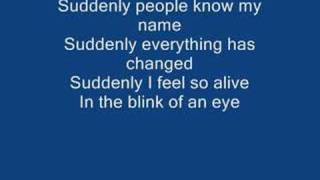 Suddenly-Ashley Tisdale (with lyrics)