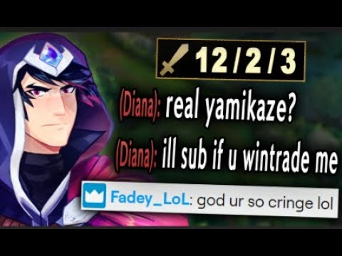 Their mid wanted me to throw for his promos then rages after I beat him