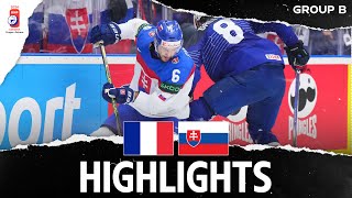 Хоккей Highlights: France vs Slovakia | 2024 #MensWorlds