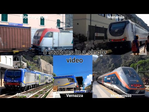 Mega Train Compilation at the Cinque Terre! 10/7/2023 (ft. Freight trains, OBB Nightjet, and more!)