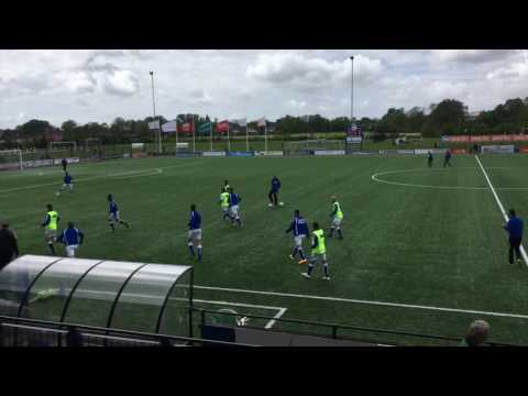 calentamiento Blauw Wit34